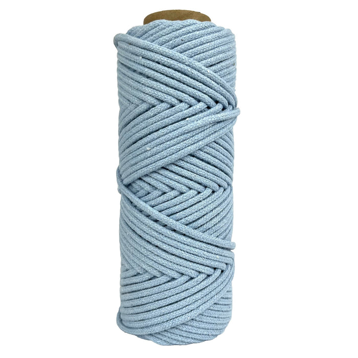 4mm Braided Macrame Cord 50mtr - Baby Blue - Harry & Wilma