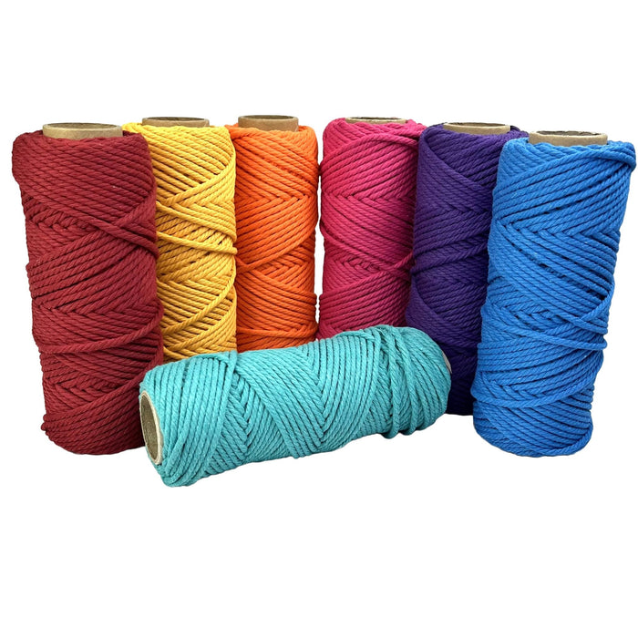 4mm Brights Macrame Rope Bundle 7rolls - Harry & Wilma