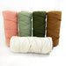 4mm Earth Tones BRAIDED Cord Bundle 5 rolls