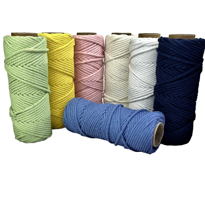 4mm Softly Macrame Rope Bundle 7rolls - Harry & Wilma