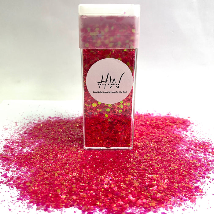 Chunky Glitter Large 125g Super Sparkle -  Iridescent Bubblegum