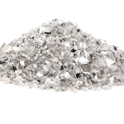 Fire Glass 1kg bag - Crystal Small (0.6cm 1/4")