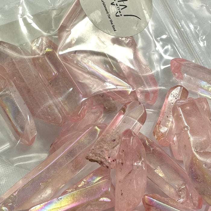 Semi Precious Crystal Points 100gms - Baby Pink - Harry&Wilma