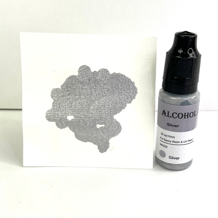 Alcohol Ink Metallic Colour Silver - Harry & Wilma