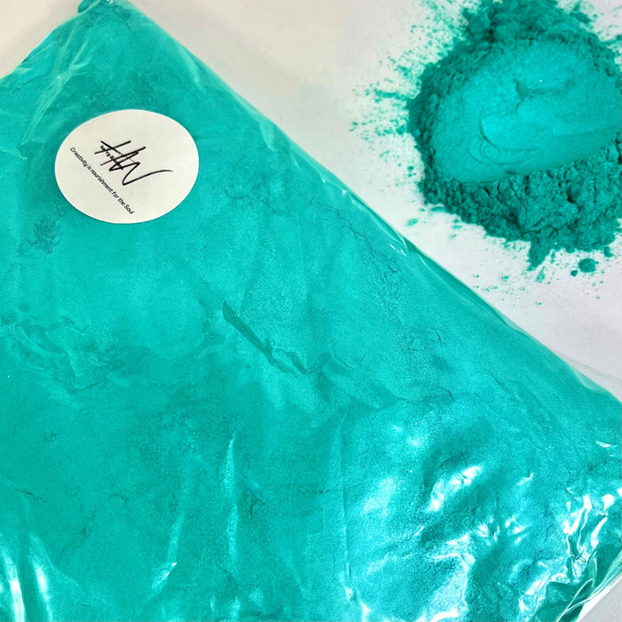 Aquamarine BULK Lustre Mica Powder 500g bag - Harry & Wilma