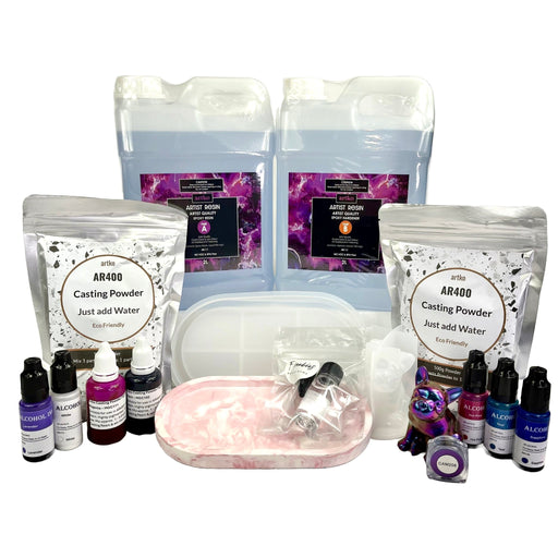 Artist 4 litre Epoxy Resin and Casting Powder Creative Kit - Harry & Wilma
