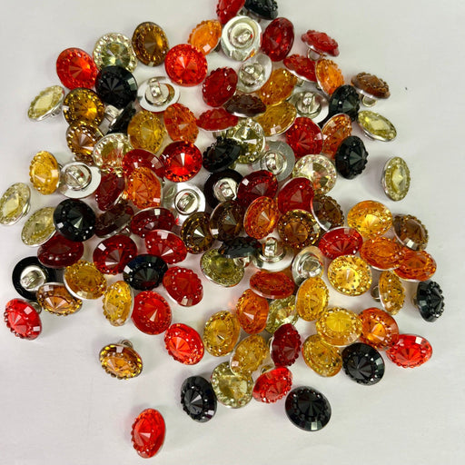 Autumn Colours 100pc Sparkle Buttons - Harry & Wilma