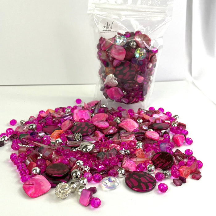 Bead Mix - Shocking Pink - Harry & Wilma