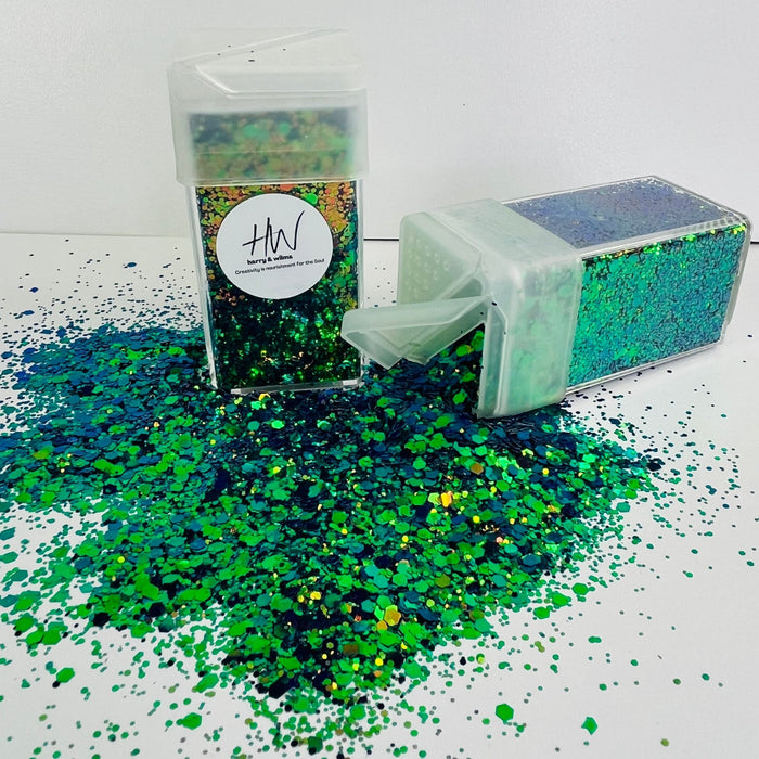 Chameleon Aurora Glitter 46g Gold Green Blue - Harry & Wilma