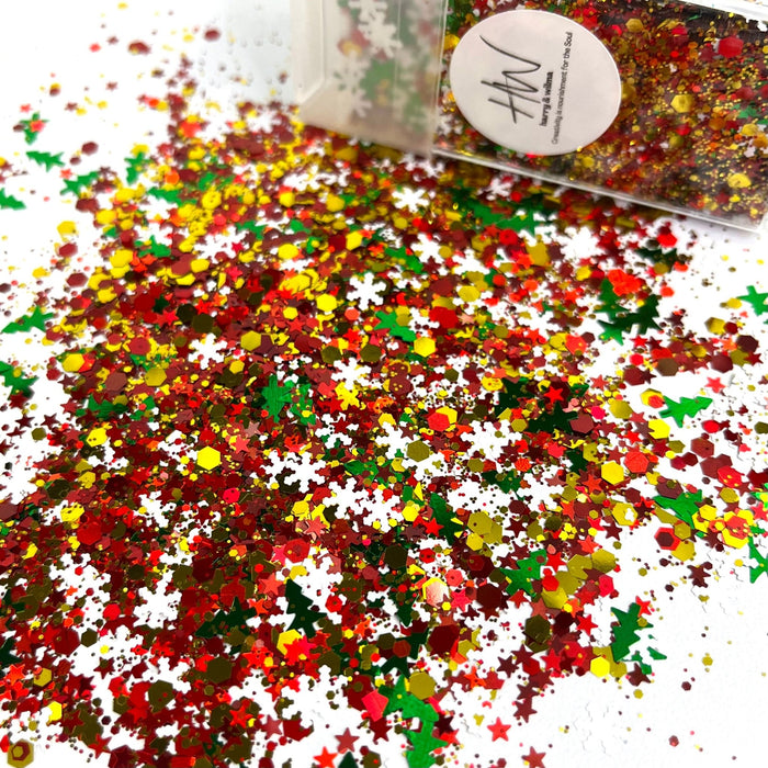 Christmas Glitter Mix 1.5oz jar - Harry & Wilma