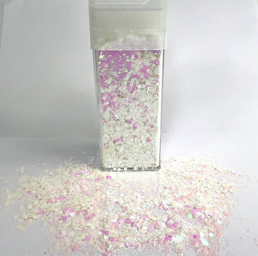 Chunky Glitter Large 125g Super Sparkle - Iridescent White Snow - Harry & Wilma