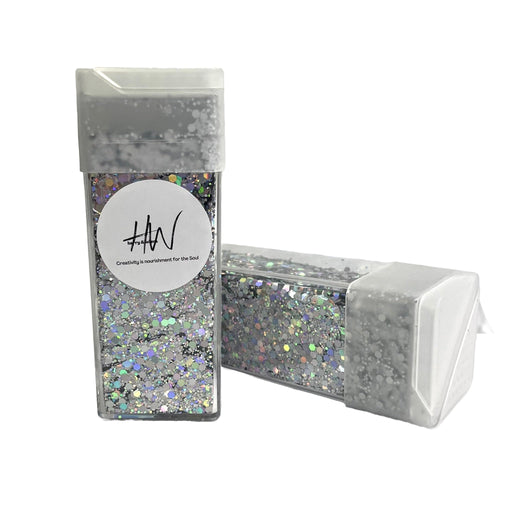 Chunky Glitter Large 125g Super Sparkle - Silver - Harry & Wilma