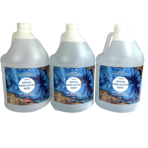 Crystal River Deep Pour Epoxy Resin 2:1 11.4 litre kit - Harry & Wilma