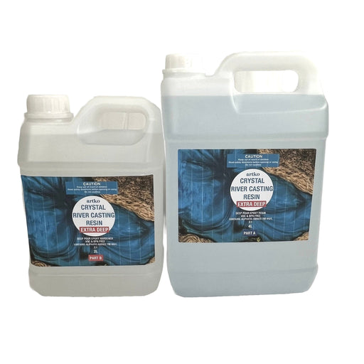 Crystal River EXTRA DEEP Pour Epoxy Resin 2:1 6 litre kit - Harry & Wilma