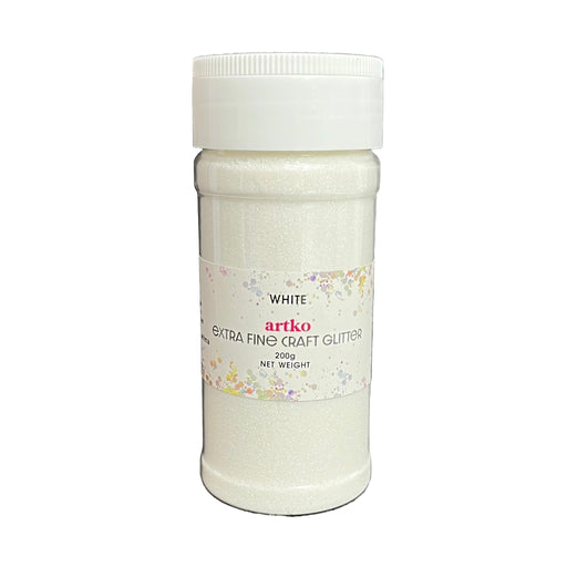 Glitter Extra Fine 200g - WHITE - Harry & Wilma