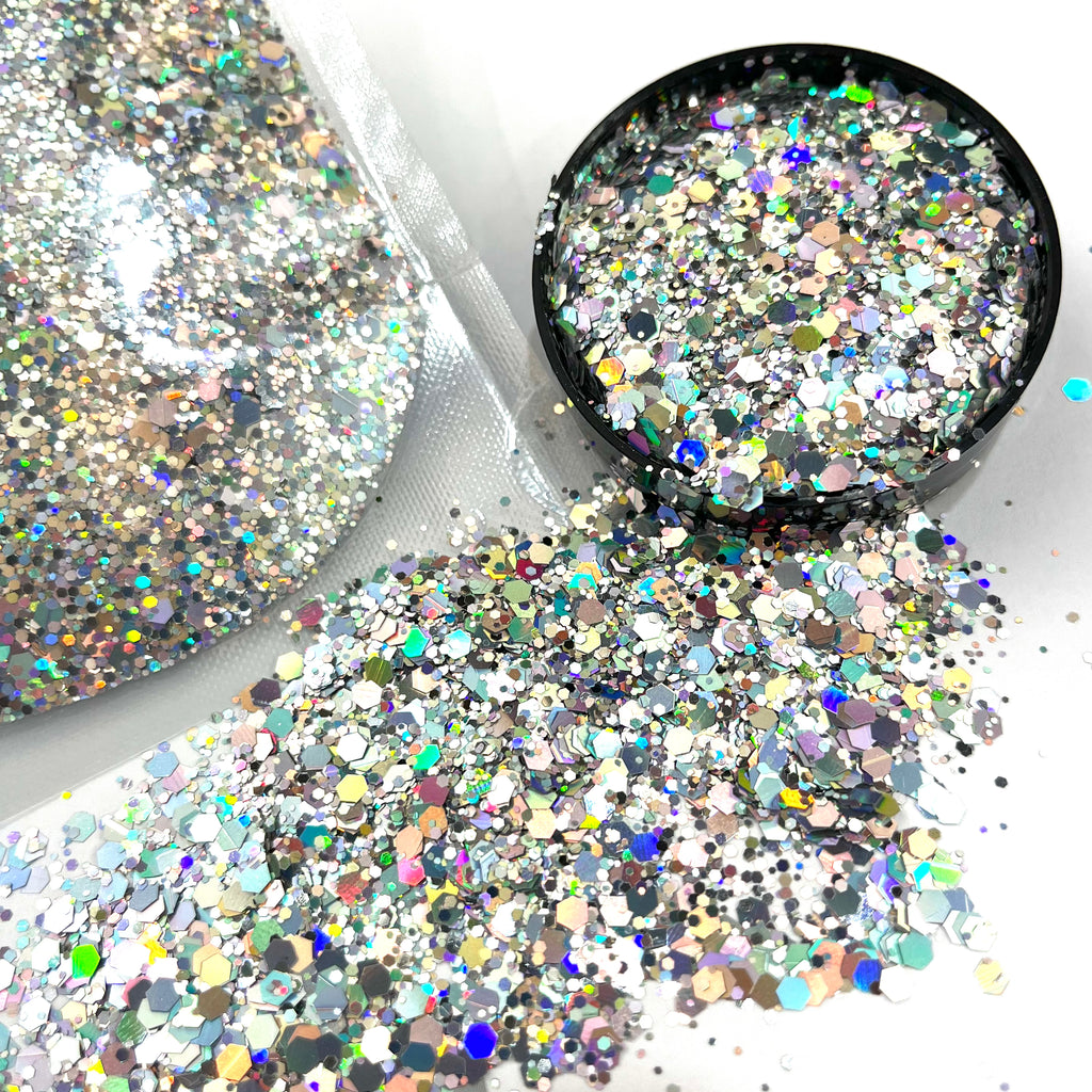 Holographic Glitter Dust / Cosmic Silver