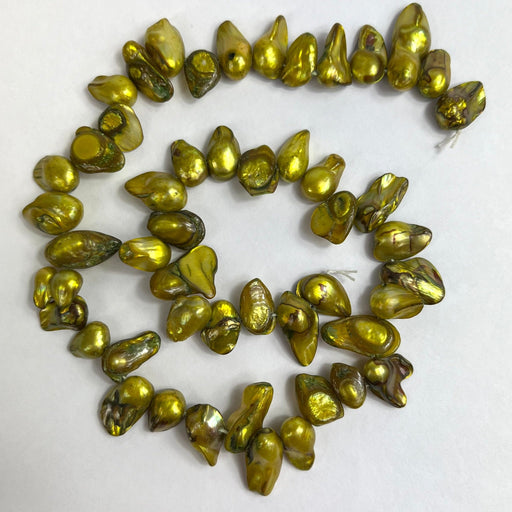 Large Blister Pearls Green Gold - Harry & Wilma