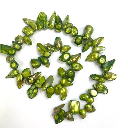 Large Blister Pearls Lime Green - Harry & Wilma