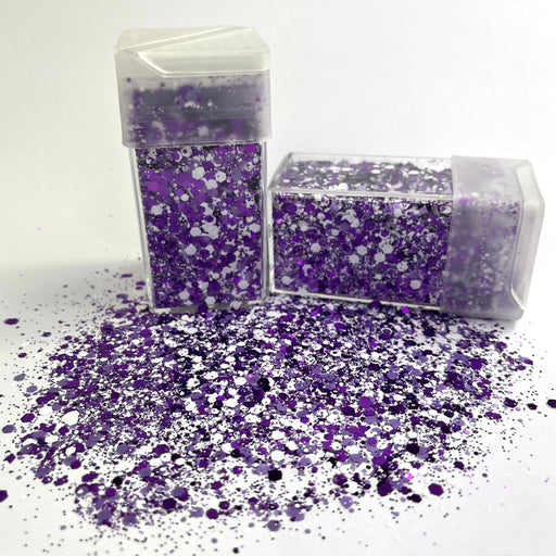 Mixed Mattes Glitter Purple/White - Harry & Wilma