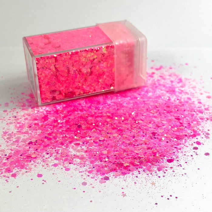 Neon Brights Glitter Hot Hot Pink 42g - Harry & Wilma