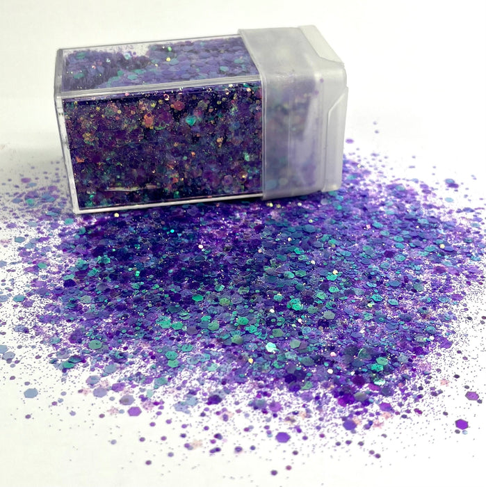 Neon Brights Glitter Poppy Purple 42g - Harry & Wilma