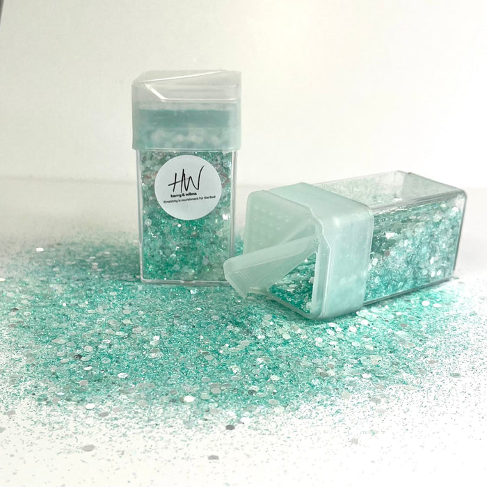 Pastel Sparkle Glitter - Minty 42g - Harry & Wilma