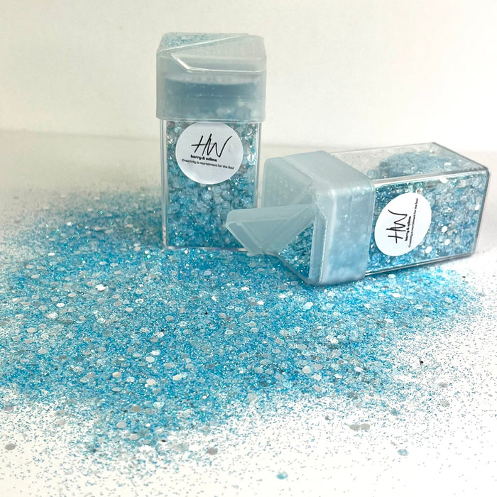 Pastel Sparkle Glitter - Sky Blue 42g - Harry & Wilma