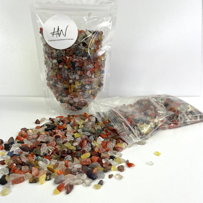 Semi Precious Stone Mix 250g - mix stone mini - Harry & Wilma