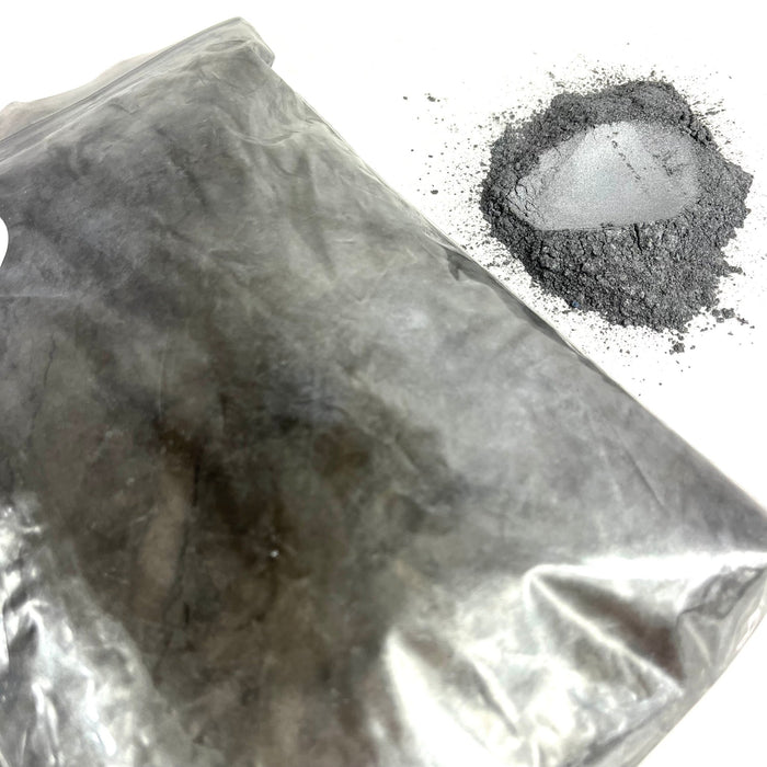 Silver Grey BULK Lustre Mica Powder 500g bag - Harry & Wilma