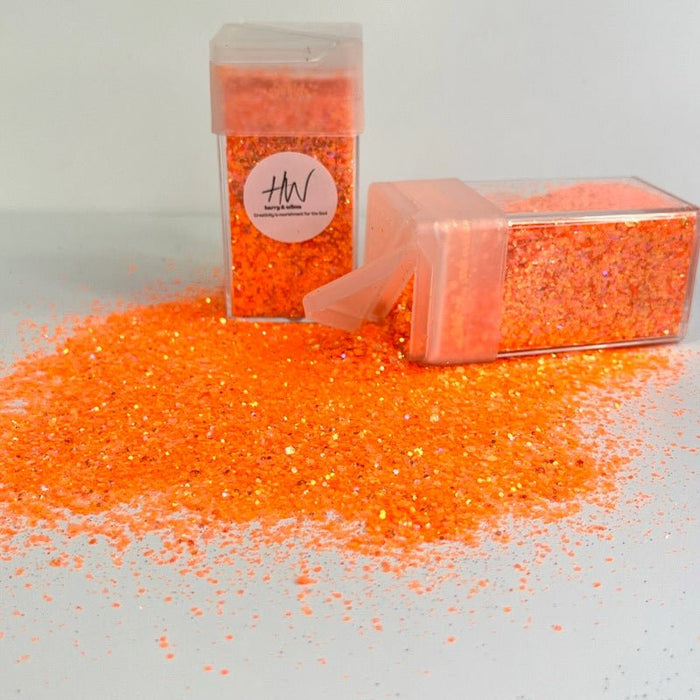 Super Bright Glitter - Hot Orange 42g - Harry & Wilma