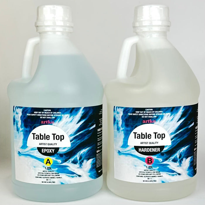 Table Top Epoxy Resin 1.89 litre - PART B ONLY - Harry & Wilma