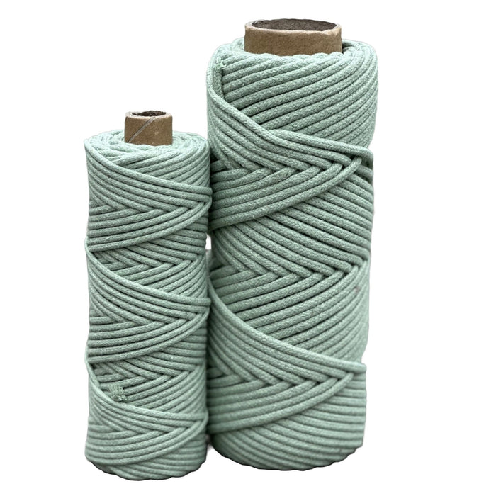 3mm Braided Macrame Cord 50mtr - Soft Green - Harry & Wilma