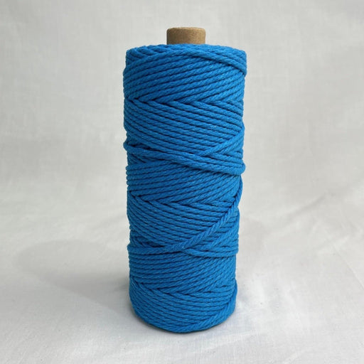 3mm Macrame Cotton Cord 100mtr roll - Blue - Harry & Wilma