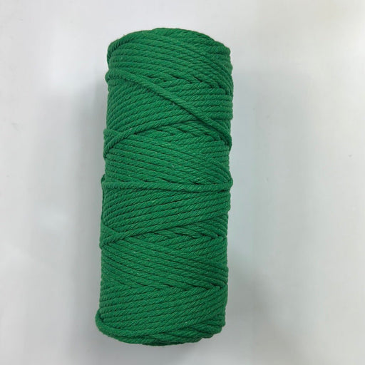 3mm Macrame Cotton Cord Emerald 100mtr roll - Harry & Wilma