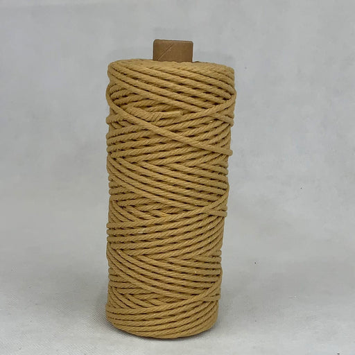 3mm Macrame Cotton Cord Light Brown 100mtr roll - Harry & Wilma