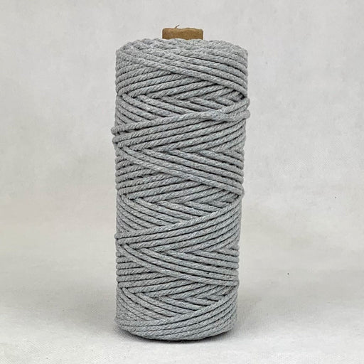 3mm Macrame Cotton Cord Light Grey 100mtr roll - Harry & Wilma