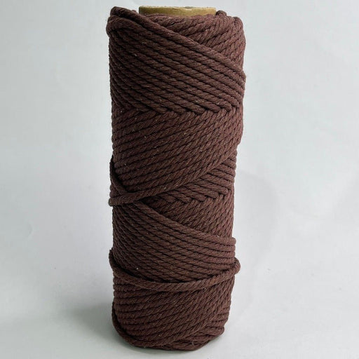 4mm Macrame Cord 50mtr roll - Chocolate - Harry & Wilma