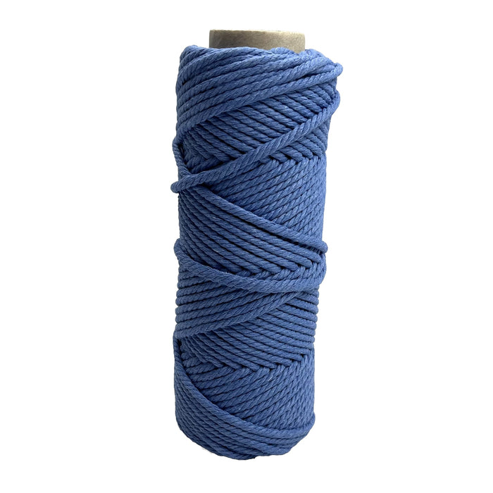 4mm Macrame Rope 50mtr roll Denim Blue - Harry & Wilma