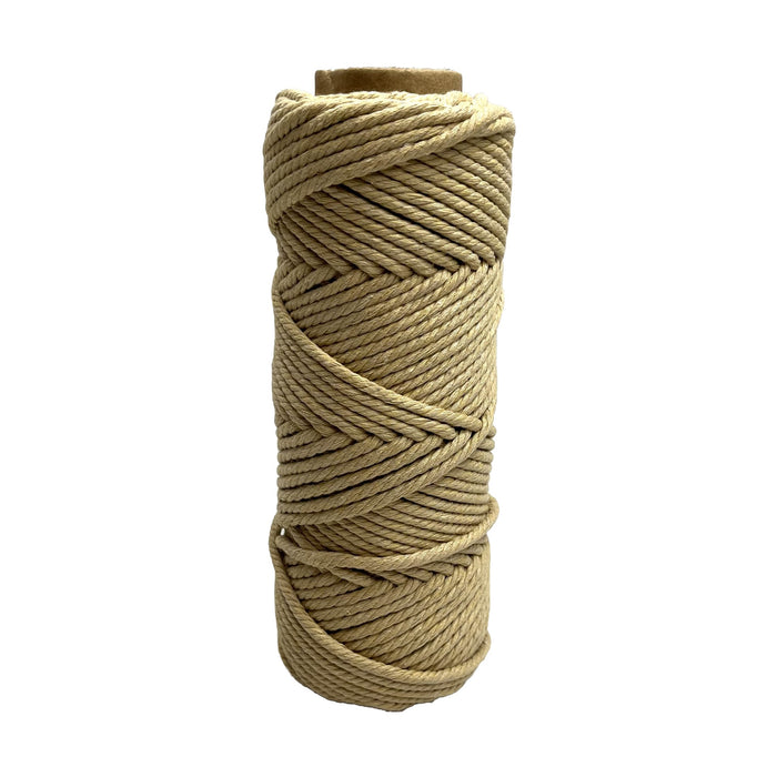 4mm Macrame Rope 50mtr roll Wheat - Harry & Wilma