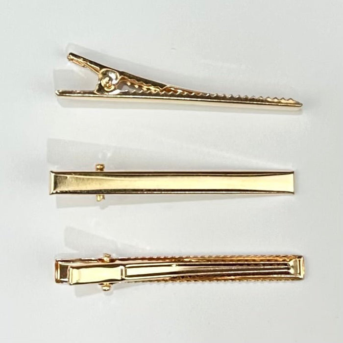 Alligator Hairclips Gold - 20pcs - Harry & Wilma