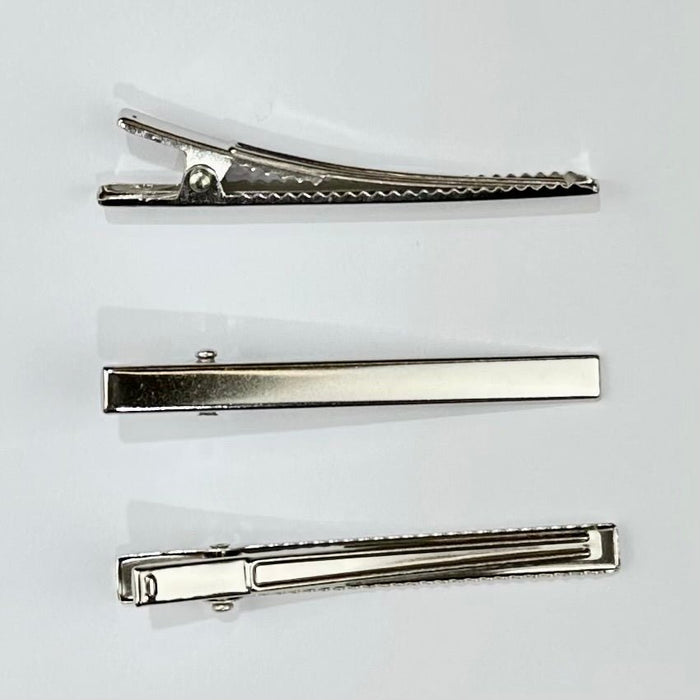 Alligator Hairclips Silver - 20pcs - Harry & Wilma