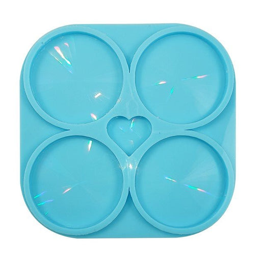 Holographic Coasters Silicone Mold, Sea Animals Mould