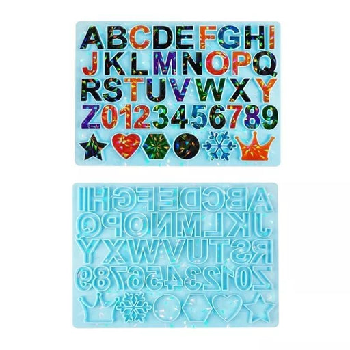Silicone Mould - Holographic Alphabet - Harry & Wilma
