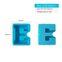 Silicone Mould - Letter E 12cm x 3cm - Harry & Wilma