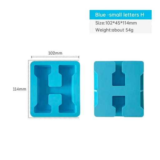 Silicone Mould - Letter H 12cm x 3cm - Harry & Wilma