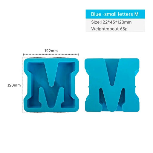 Silicone Mould - Letter M 12cm x 3cm - Harry & Wilma