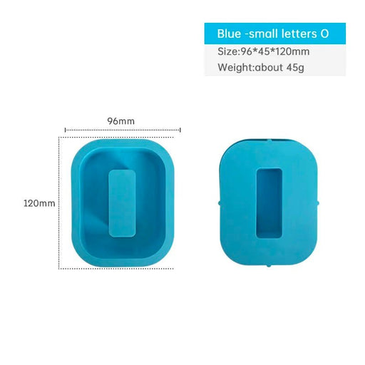 Silicone Mould - Letter O 12cm x 3cm - Harry & Wilma