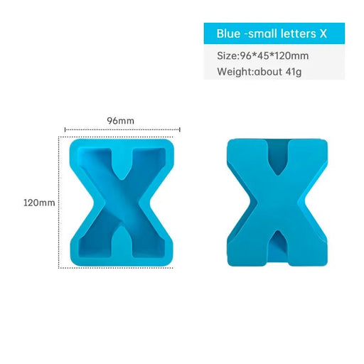 Silicone Mould - Letter X 12cm x 3cm - Harry & Wilma