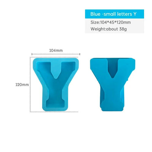 Silicone Mould - Letter Y 12cm x 3cm - Harry & Wilma