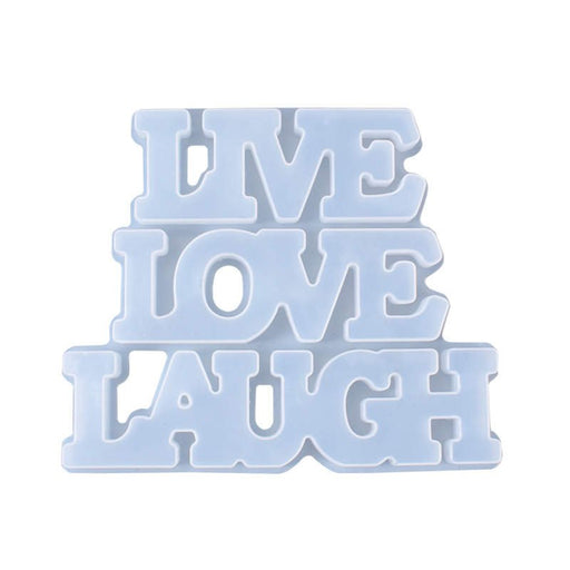 Silicone Mould - "Live Love Laugh" - Harry & Wilma